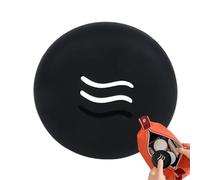 Contenitore rotondo in silicone a prova di polvere per di polvere | Contenitore compatto e portatile per cosmetici, kit organizer per cosmetici, per tutti i giorni, da viaggio, a casa