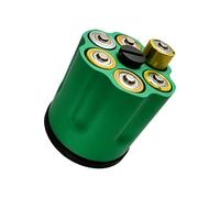 Contenitore salvaspazio D per batteria, con base silenziosa, verde | Design integrato per riporre in modo ordinato mentre serve come giocattolo da scrivania per alleviare lo stress