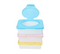 Contenitore Salviette per Bebè in Plastica 3 Pezzi | Dispenser Ricaricabile, Design Semplice, Soluzione Portatile per Cassetti e Culla Colore Casuale