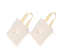 Contenitore Salviette Ricaricabile 2 Pezzi, Portatile, Cotone Bianco | Uso Viaggio e Nursery, Design Multifunzione, Facile da Pulire, Pratico Formato per Borsa e Igiene Quotidiana