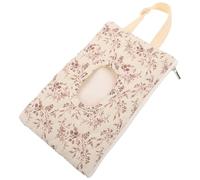 Contenitore Salviettine Umidificate per Passeggino, Riutilizzabile | Borsa in Stoffa Color Terra, Uso Esterno e Borsa Fasciatoio, Accesso una Mano, per Bebé