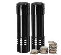 Contenitore segreto - torcia tascabile premium in 2 pezzi, resistente torcia finta | Tesoro con scomparto nascosto impermeabile, gioielli, documenti con interno anti-rust, soluzione di sicurezza