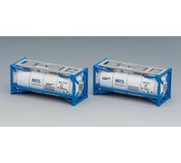 Contenitore serbatoio TOMIX N calibro 3169 ISO20FT 2 pezzi modello ferroviario