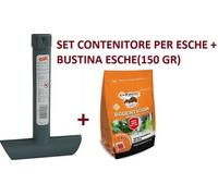CONTENITORE SICUREZZA A T PER ESCA TOPICIDA RATTI 35X25CM + BUSTINA ESCHE 150GR.