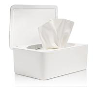 Contenitore sigillato per salviettine umidificate di grande capacità, antipolvere, bianco, per salviettine umidificate, carta igienica e fazzoletti in bagno o soggiorno