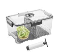 Contenitore sigillato sottovuoto - Contenitore ermetico per alimenti, contenitore trasparente con timer | Scatola portatile con divisorio e coperchio per campeggio, organizer multiuso