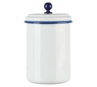 Contenitore smaltato bianco/blu 1 L contenitore portaoggetti nostalgia casa...