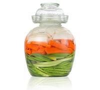 Contenitore sottaceto 2, 5 L JAR FERMENTAZIONE DI CONDO DEL CRAMINIO DI KIMCHI tradizionali con barattolo di vetro trasparent