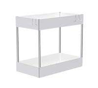 Contenitore sotto il - organizzatore a 2 livelli sotto l'armadietto del bagno | Organizer sotto il in bagno, mensola multiuso per lavabo, scrivania, mobili da cucina, Spei