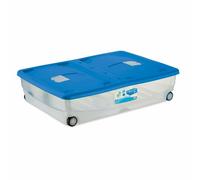 CONTENITORE SOTTOLETTO SCATOLA BOX PORTABIANCHERIA 80X60X18 C/COP. C/RUOTE 2024