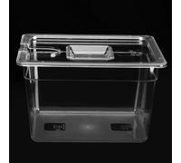 Contenitore sottovuoto da 11,71 l per cottura sous vide con coperchio - PC alimentare resistente, a risparmio energetico, ideale per pasti abbondanti e cotture precise