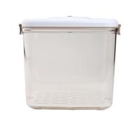 Contenitore sottovuoto per alimenti con chiusura ermetica e grande capacità, con coperchio a pulsante per una facile manipolazione e compatibilità con pompa a vuoto (4,6 L)