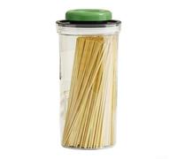 Contenitore sottovuoto per alimenti con tecnologia di chiusura a pressione, per riso, cereali e snack, design a prova di perdite, mantiene il contenuto fresco e organizzato in dispensa (verde, 1900 ml