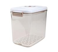 Contenitore sottovuoto per alimenti, ermetico, con pulsante di tenuta, grande capacità, per cereali, riso, fagioli, snack, cibo secco, 4,6 l (4,6 L)