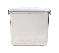 Contenitore sottovuoto per alimenti sigillato con anello a prova di perdite e comodo coperchio con pulsante per una maggiore freschezza e un facile accesso (4,6 L)