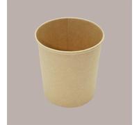 Contenitore Soup Bucket Colore Avana Neutro per Alimenti Caldi e Freddi 750 cc 50 Pezzi