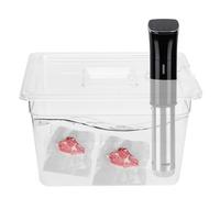 Contenitore Sous Vide 11 L con Cerniera Pieghevole, Materiale PC Durevole, Segni di Calibrazione, Coperchio Incluso, Compatibile con Tutti i Principali Utensili da Sous Vide