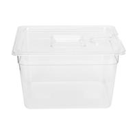 Contenitore Sous Vide 11L Pieghevole Incernierato 265x325x200mm Contenitore Sous Vide con Coperchio Materiale PC per Uso Alimentare per Fornello Culinario Circolatore