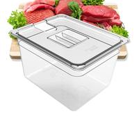 Contenitore Sous Vide Con Coperchio | Contenitore per Cucina Sottovuoto con Coperchio,Scatola Da Cucina Per Cottura Ad Immersione Di Carne Pollo Uova Marinatura Bistecca