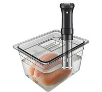 Contenitore sous Vide, fornello per bagnomaria, 9 x 6,6 cm, coperchio ermetico, design trasparente resistente al calore per camion di alimenti, , casa in affitto, appartamento, ristorante