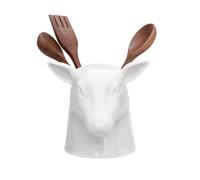 CONTENITORE STAG HEAD UTENSIL POT WHITE SUCK UK