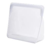 Stasher Stand Up Bag Mega (trasparente) | Sacchetti sandwich riutilizzabili per viaggi e cibo | Sacchetti in plastica con chiusura a zip | 24,1 cm x 27,9 cm x 3,8 cm / 3L