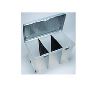 Box contenitore Stefanplast FAMILY BOX 13401 Trasparente/Silver 80x47x51cm 120L