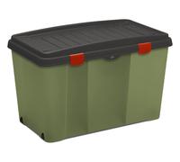 Contenitore (120Lt) Camping con coperchio FAMILY BOX Verde e Nero 13404