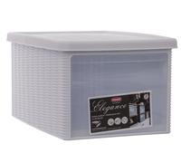 SCATOLA MULTIUSO 'ELEGANCE' medium cm 29 x 39 x h 21 bianca STEFANPLAST