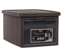 Scatola box armadio contenitore multiuso organizer TORTORA apertura frontale tra