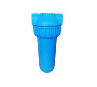 Contenitore - Tazza porta filtro 10" ottonata Blu in polipropilene osmosi