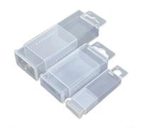 Contenitore telescopico in plastica trasparente per punte da trapano, frese, rubinetti, trapani elicoidali, portatile, rettangolare, custodia per attrezzi (3)