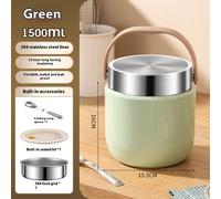 Contenitore Termico Alimenti 1500 ml Porta Pranzo a Prova di Perdite Materiale A