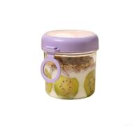 Contenitore termico in acciaio inox 304 per alimenti King Style, per colazione, avena e tagliatelle, coperchio sicuro, 10 x 12 cm (viola)