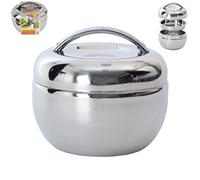Contenitore termico in acciaio inox Apple, argento, 1,3 L