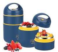 Contenitore Termico Per Alimenti Caldi, Per Cereali, Tazza Da Colazione Portatile, Può Portare Zuppa, Porridge, Latte e Frutta, A Doppio Strato, A Prova di Perdite, Adatto Per Studenti e Impiegati