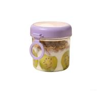 Contenitore termico per alimenti da 500 ml, in acciaio inox, stile king, per pasti freddi, portatile, con coperchio, bianco (giallo)