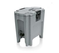 Contenitore termico per alimenti, Thermos per alimenti caldi, Dispenser termico con rubinetto - Grigio, 18L