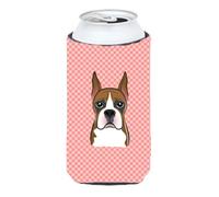 Contenitore termico per bevande alto Boxer rosa a scacchiera BB1223TBC