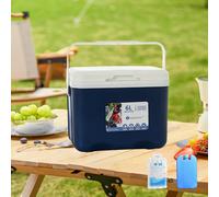 Contenitore termico portatile con maniglia, 6 litri, per cucina, barbecue,