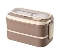 Contenitore termico portatile per bambini, contenitore per il pranzo isolato | in acciaio inossidabile di grande capacità - Contenitore per pranzo impilabile con manico per cenare fuori