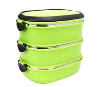 Contenitore termico termico termico in acciaio inox, contenitore per alimenti per picnic all'aperto (Three layers)