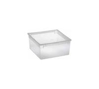 Contenitore multiuso Light Box L - 37,8x39,6x18,5 cm - 23 L - plastica - trasparente - Terry