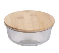 Contenitore tondo 620 ml in borosilicato e bambù, SìChef