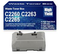 Contenitore toner di scarto compatibile C2260 C2263 C2265 WC7120 008R13089 Contenitore di scarto ad alta capacità per Xerox IV C2260 C2263 C2265 7120 7125 7220 7225,8R13089-1PC