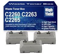Contenitore toner di scarto compatibile C2260 C2263 C2265 WC7120 008R13089 Contenitore di scarto ad alta capacità per Xerox IV C2260 C2263 C2265 7120 7125 7220 7225,8R13089-3PC
