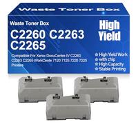 Contenitore toner di scarto compatibile IV C2260 C2263 C2265 008R13089, ad alta capacità per Xerox DocuCentre IV C2260 C2263 C2265 WorkCente 7120 7125 7220 7225 Stampanti,8R13089-3PC