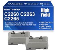 Contenitore toner di scarto compatibile IV C2260 C2263 C2265 008R13089, ad alta capacità per Xerox DocuCentre IV C2260 C2263 C2265 WorkCente 7120 7125 7220 7225 Stampanti,8R13089-2PC
