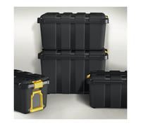 Tontarelli BoxOne Porta-Attrezzi, 140 L, 79 x 52 x h 52 cm, Nero/Ambra