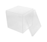 Contenitore Trasparente Capacità 1000ml in Plastica per Studenti | Strumento Didattico Quadrato, Scala Segmentata e Apertura Superiore, per Lezioni Stem e Laboratorio Matematica